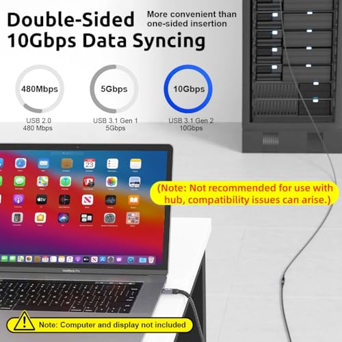 Verilux® Usb C Extension Cable 6.6Ft Type Male To Female Support 100W Pd Fast Charging 10Gbps Data Transfer 4K 60Hz Hd Video Output Compatible With iPad Pro Macbook Dell Grey 3PCS Verilux® Usb C Extension Cable 6.6Ft Type Male To Female Support 100W Pd Fast Charging 10Gbps Data Transfer 4K 60Hz Hd Video Output Compatible With iPad Pro Macbook Dell Grey 3PCS